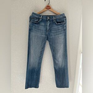 Citizens of Humanity Men’s SID Straight Leg Distressed Jeans Medium Wash Size 31